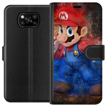 Kompatibel Tegnebogsetui til Xiaomi Poco X3 NFC Super Mario Bros