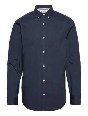 Long Sleeved Cotton Poplin Shirt Blue Original Penguin