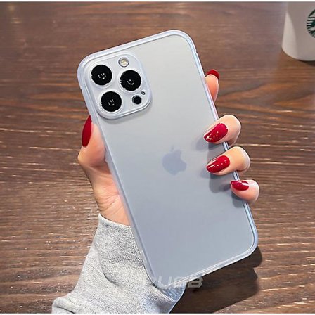 Stötsäkert transparent matt Iphone- case - Passar 13, 12 Pro Max, X, Se och mer
