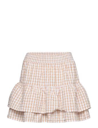 Filippa Cot Poplin Ruf Hem Skr Beige French Connection