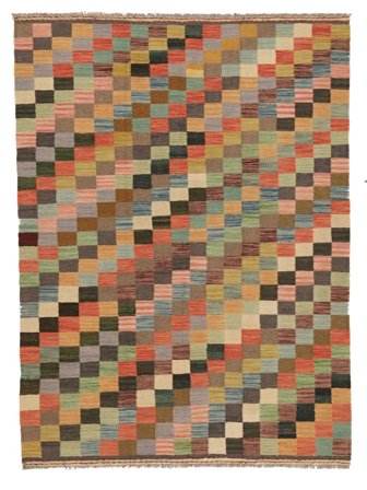 Kelim Ariana Trend Vloerkleed Handgeweven 152X204 Bruin/Donker Geel Afghanistan