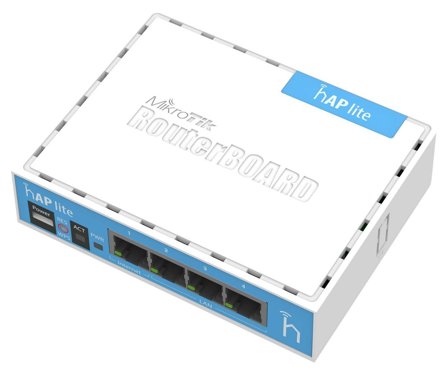 MikroTik RouterBOARD hAP-Lite RB941-2nD - trådløs ruter - 802.11b/g/n - stasjonær