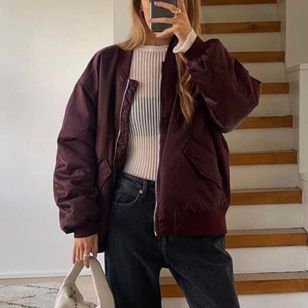 Kvinnor Långärmad Kappa Enfärgad Ytterkläder