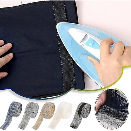 Fållband Stryk På Tejp Dra Sida Klistermärke Självhäftande Fri Klippning Ändra Byxor Manschett Pasta Stäng Byxor Manschett Klistermärke