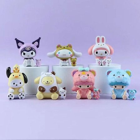GaiBoSiNew Sanrio My melody Kuromi Cinnamoroll Krambjörn Serie Blind Box Kawaii Tegneseriefigur Model Rum Dekoration Børnegave_sai