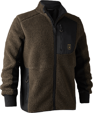 Deerhunter Men ́s Rogaland Fiber Pile Jacket Mid layer tops Brown XXL