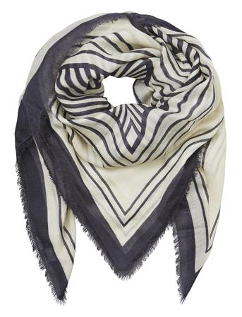 Annie Siw Scarf Accessories Scarves Lightweight Scarves Hvit Becksöndergaard*Betinget Tilbud