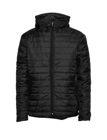 Dpquilted Hood Jacket Black Denim Project