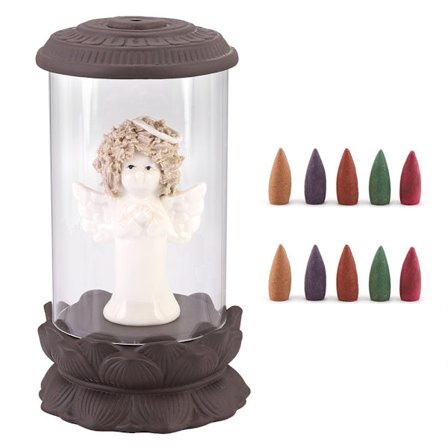 Söpö muotoinen takaisinvirtaus suitsukkeen poltin suitsuke pidike koti toimisto koriste enkeli tyyppi A