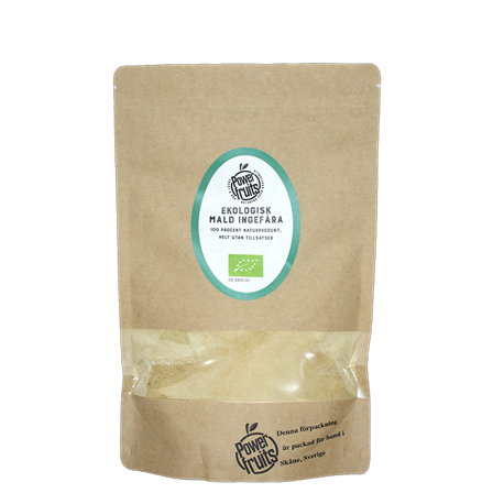 Powerfruits Økologisk malt ingefær 350 g