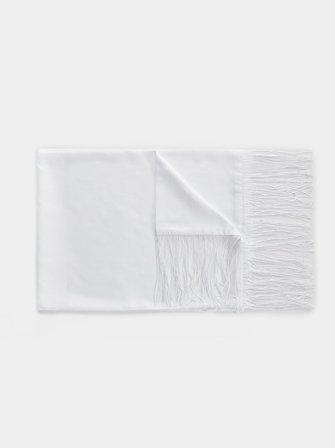 John Henric Herr Formell Vit Scarf Storlek Onesize