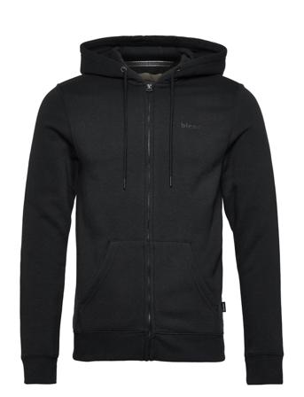 Bhdownton Zipthrough Pp Noos Hettegenser Genser Svart Blend