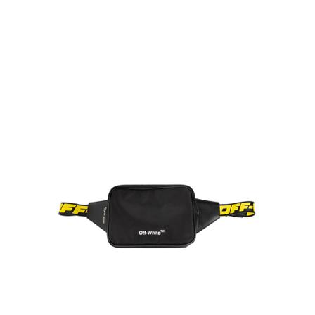Off White, Shoulder bag with logo Zwart, Heren, Maat:ONE Size,stof,print