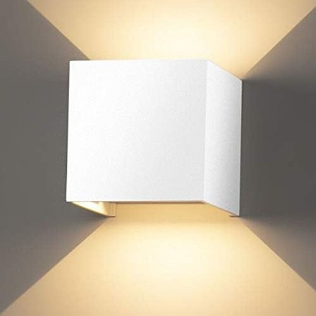 LED vegglampe, innendørs/utendørs vegglampe, 12W, innendørs LED, opp og ned KLB