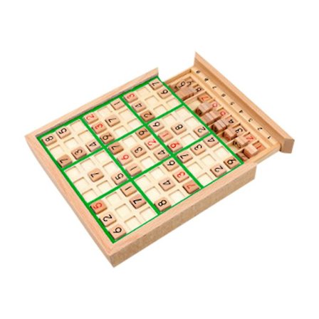 Sudoku-leke i tre med ni ruter, Logisk tenketrening for barn, Puslespillbrett
