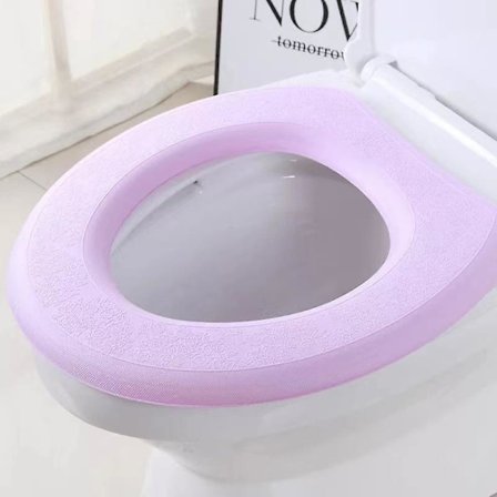 Toiletbræt Pude Vandtæt Blød Toiletbræt Dæk Durable Varmt Blød Pude Til Badeværelse Toilet Ny(pink)