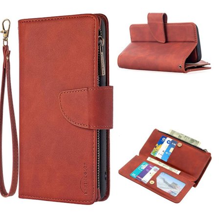 Premium Wallet iPhone 12 Mini etui - Brun