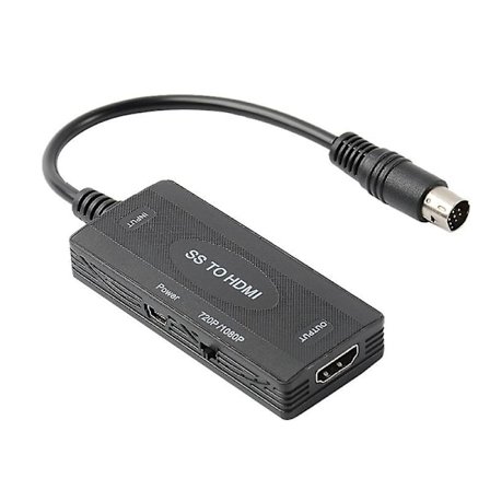 Ss till Hdmi-kompatibel konverter för Sega Saturn spelkonsoler Hd Tv-adapter