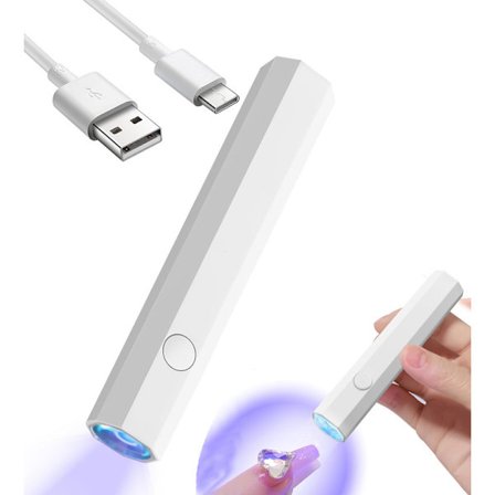 Mini UV-lamppu geelikynsille LED Ladattava Pinkki/Valkoinen UV-Kynsilamppu