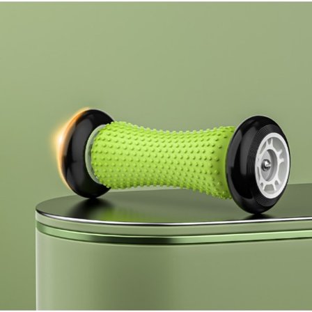 Grön plantar fasciit och fotmassage rulle för bågsmärta - växt