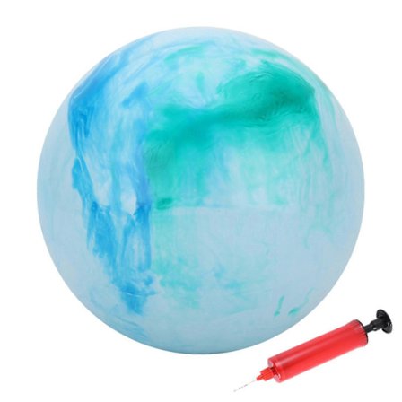 Hoppebold med pumpe, 9 tommer hoppebolde, gummibold oppustelig sparkebold spilbold, hoppende sansebolde til børn