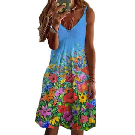 Dam Tunika Sundress Tank T Shirt Klänning