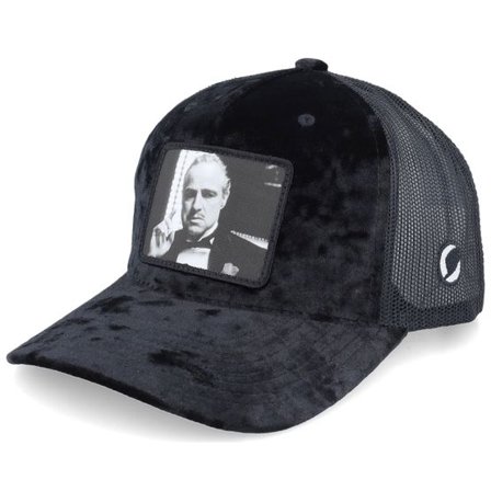 The Godfather - Svart trucker Keps - Don Corleone Black Velvet Trucker @ Hatstore