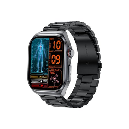 Smartklokke med EKG Bluetooth-anrop Kroppsfett Blodtrykk Blodsukker Hjertefrekvensovervåking