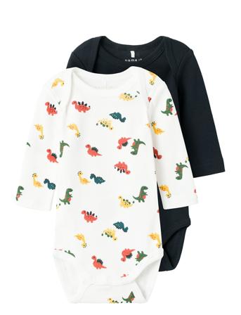 Nbmbody 2P Ls Bright White Dino Noos White Name It