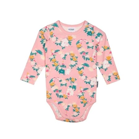 Moomin Hjärtevän bodysuit pink
