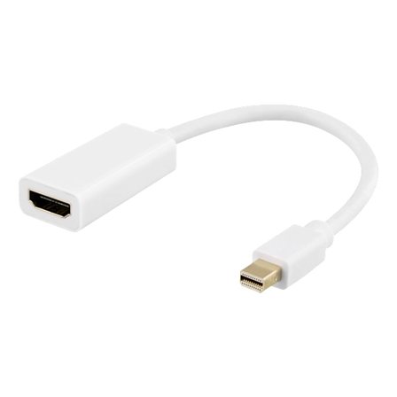 Mini DisplayPort till HDMI adapter, 4K 60Hz, 0,2m, white