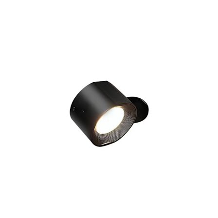(Musta) Sisäseinävalaisin, LED-seinävalaisin USB-latausportilla,