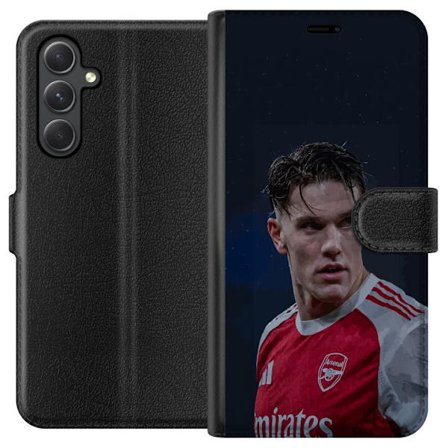 Kompatibel Tegnebogsetui til Samsung Galaxy A25 Pastelfarvet regnbue med hvide stjerner og blød farveovergang i drømmehimlens design