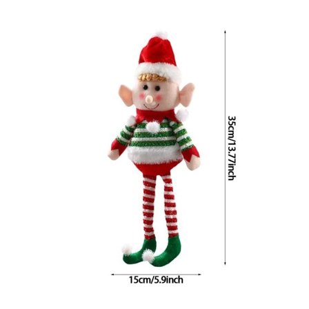 Jul plysch ben tomte docka prydnader pojkar och flickor tomtar leksak docka