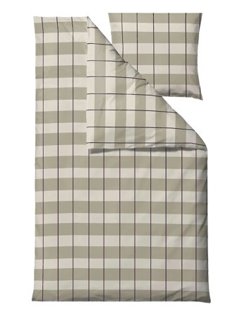 Södahl Sengetøj Blocks - White - 140X200/60X63CM