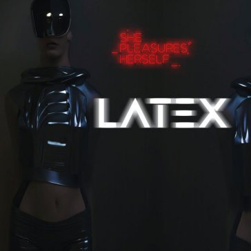Latex - black & white vinyl SHE PLEASURES HERSEL