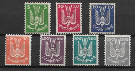 Tyske Rige 1924 - AFA 344-350 - Postfrisk