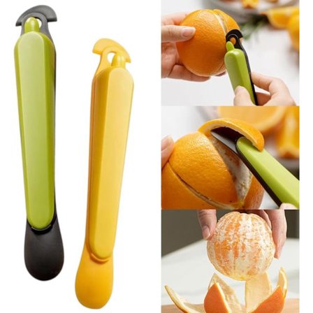 2-pack med apelsin- och citrusskalare, lättanvända citron- och grapefruktskalare, köksredskap.