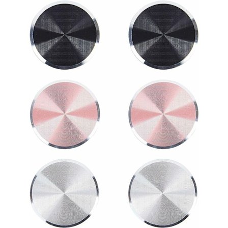 6 st metallplatta mobiltelefon klistermärke tunn magnet magnetisk bil mobiltelefon magnet metallplatta för magnetisk bil mobiltelefon hållare 