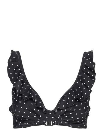 Jewel Cove Uw High Apex Bikini Top 30 D Black Freya