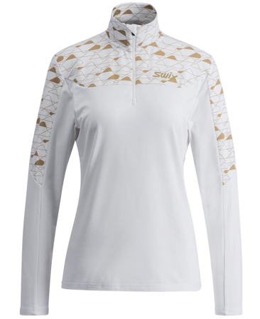 Swix Infinity Light Half Zip W Bright White/Dune