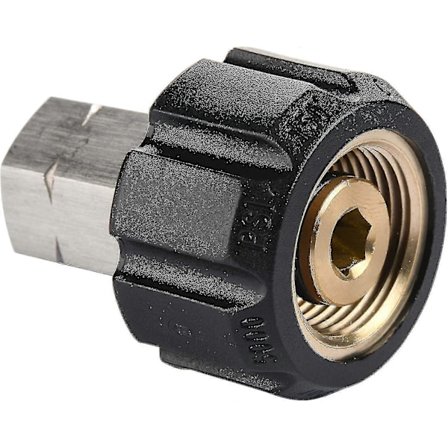 Painepesurin adapteri, naaraspuolinen metrikierre M22 - 1/4 tuuman naaraspuolinen NPT-liitin, 5000 Psi