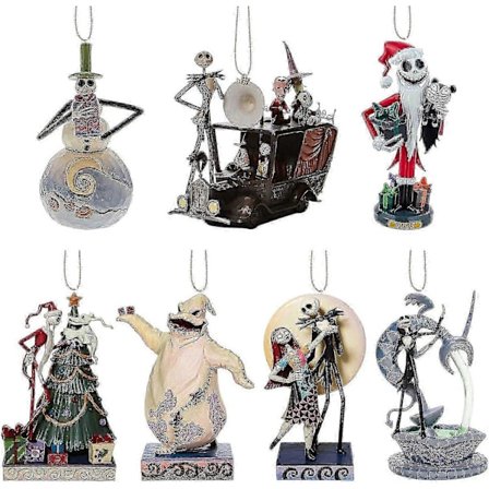 Painajainen ennen joulua -joulukuusenkoriste - Akryylinen Jack Skellington -riipus joulukoristeisiin