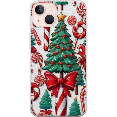 Kompatibel Mobilcover til Apple iPhone 13 Juletræ slikkager julgran ferie slik retro design kunst