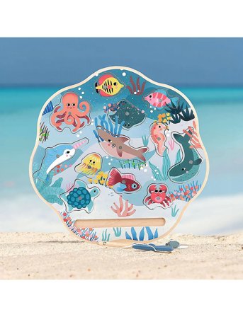 Vilac Fishing Game - Under The Sea - Multi/patterned - ONE SIZE
