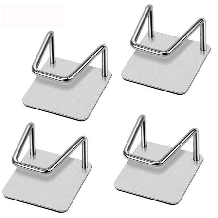 Självhäftande rostfritt stål vattentät diskbänkshållare