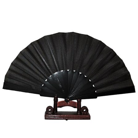 Fjedervifte - Ensfarvet sort med plastikbase