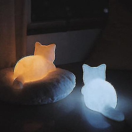 Vinyl Cat Night Light,portable Animal Lamp For Bedroom