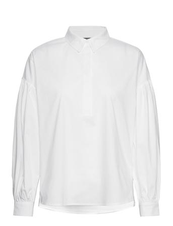Blouses Woven Bluse Langermet Hvit Esprit Collection*Betinget Tilbud