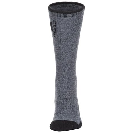 Trespass Mens Way Fairer Trekking Socks 7/11 UK Carbon Marl